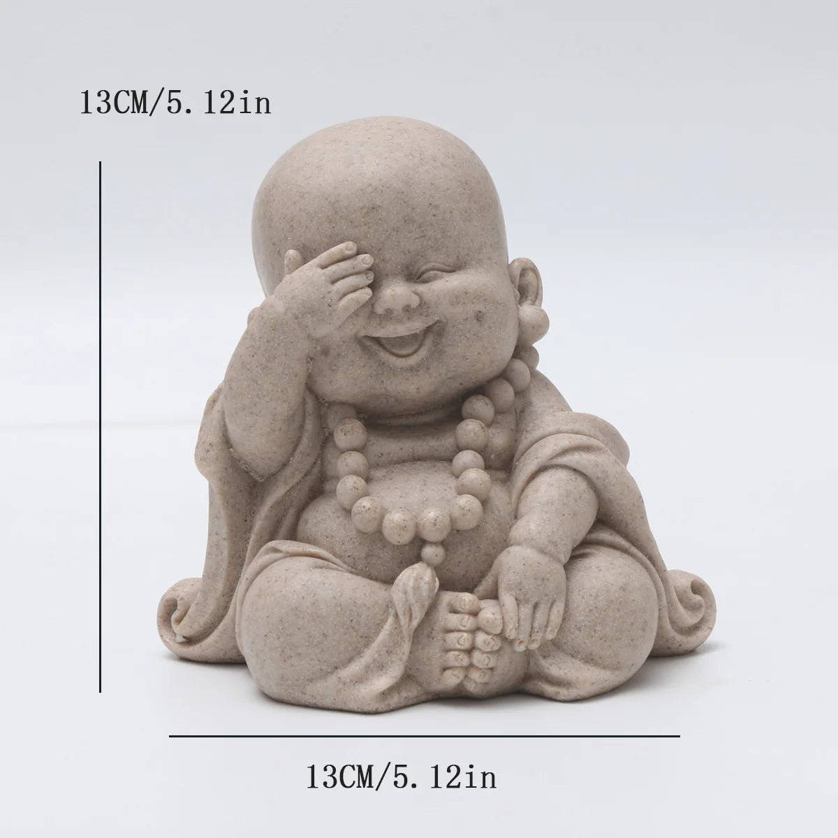 Figura de monje de inspiración zen: encantadoras figuras de resina para la decoración de micro paisajes.