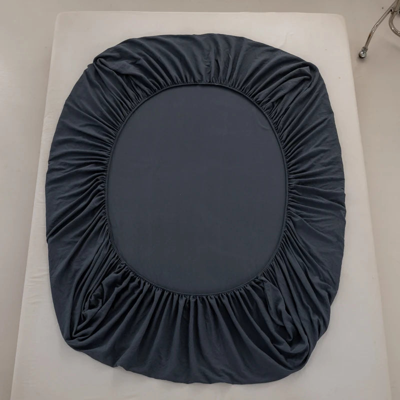 Sábana bajera ajustable 100% algodón con banda elástica antideslizante para colchón de 140/160/180/200 cm, apta para camas individuales, dobles, queen y king.