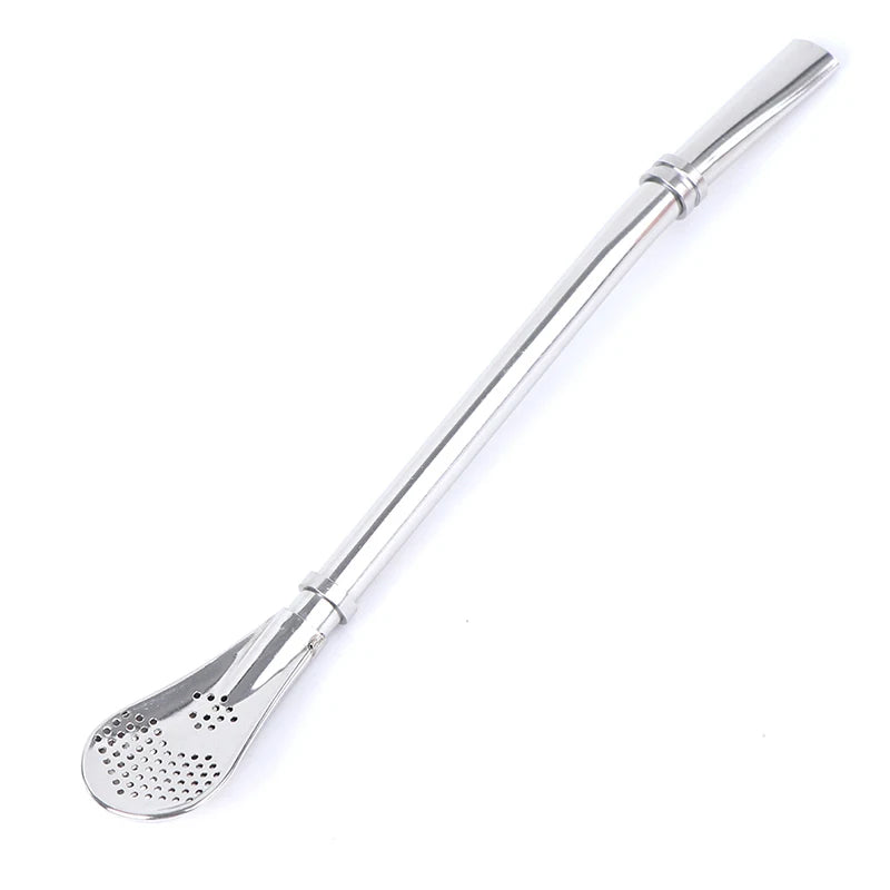 Juego de bombillas de 8 oz, calabaza para yerba mate, taza doble de acero inoxidable con cuchara y cepillo, aislamiento térmico antiescaldaduras.