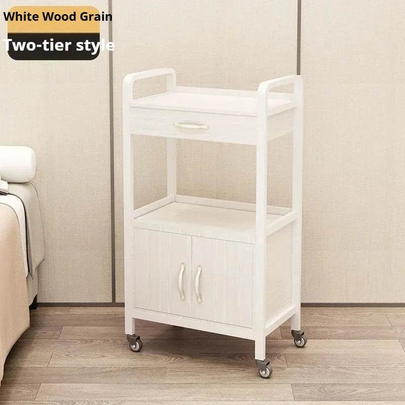 Beech Trolley Salon Hair Equipment Wheels Spa Beauty Furniture Machine Laser Black Roulette Storage Hairdressing Stainless Steel