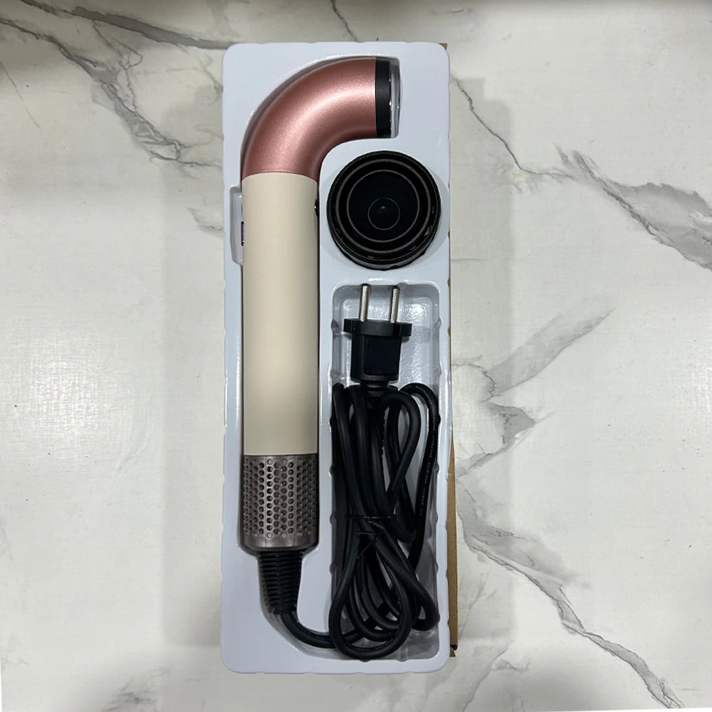 Secador de pelo iónico 5 en 1 con difusor. Aparatos profesionales para el cuidado del cabello. Secador de pelo sin aspas para peluquería femenina. Súper secador de pelo.