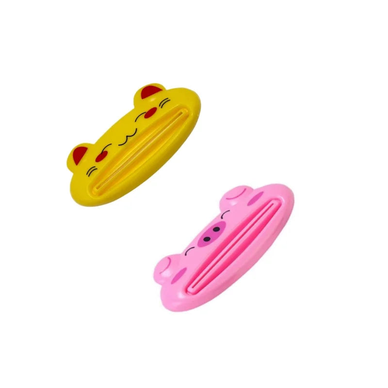 1 unidad Dispensador de pasta de dientes multifunción con diseño de animalito lindo, artículo para el hogar, baño, tubo, dispensador de pasta de dientes de dibujos animados