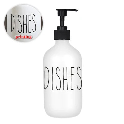 Dispensador de jabón líquido para platos de 500 ml, recargable, para baño, jabón de manos, champú, gel de ducha, líquido, subbotellado, accesorios de cocina.