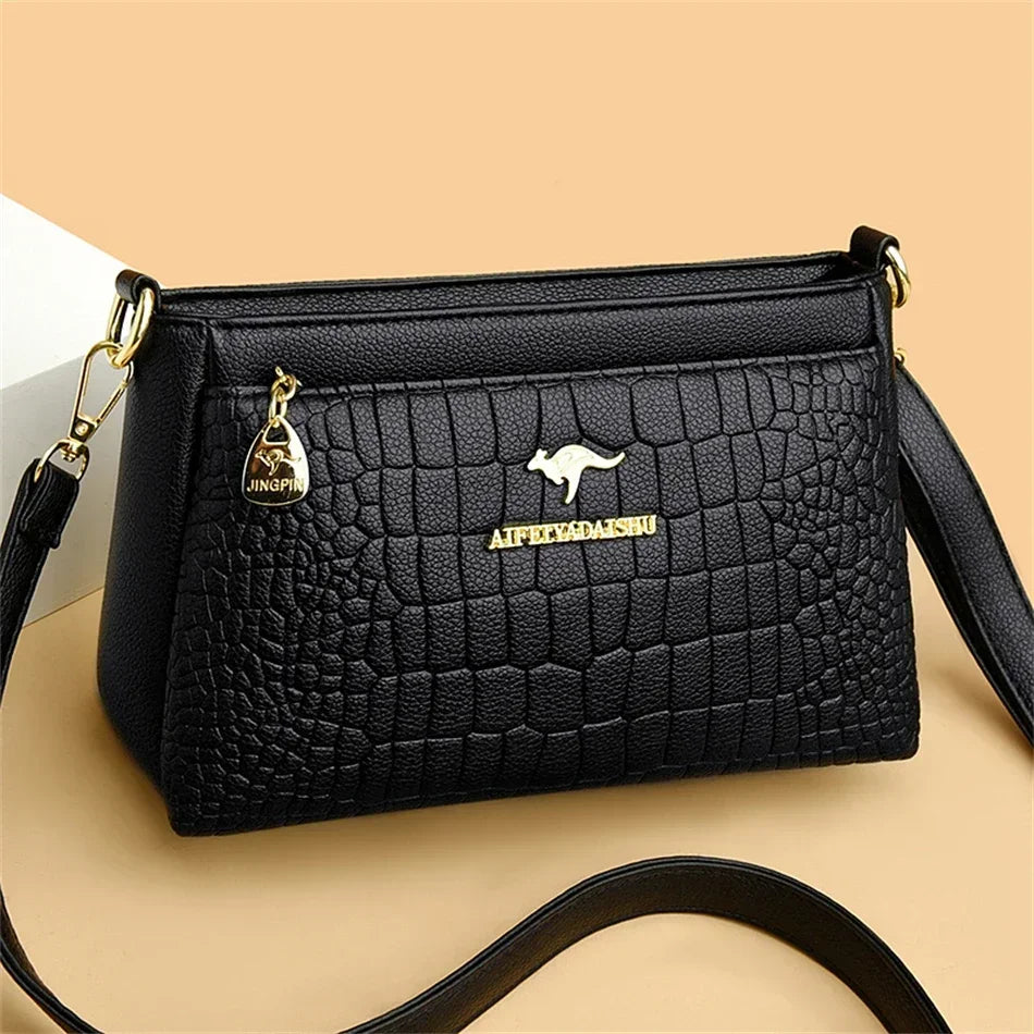 Bolso de mano de lujo con estampado de moda, gran capacidad, piel suave, bolso bandolera para mujer, bolso de hombro/bandolera, bolso de mano de diseño para mujer, bolso de mano informal.
