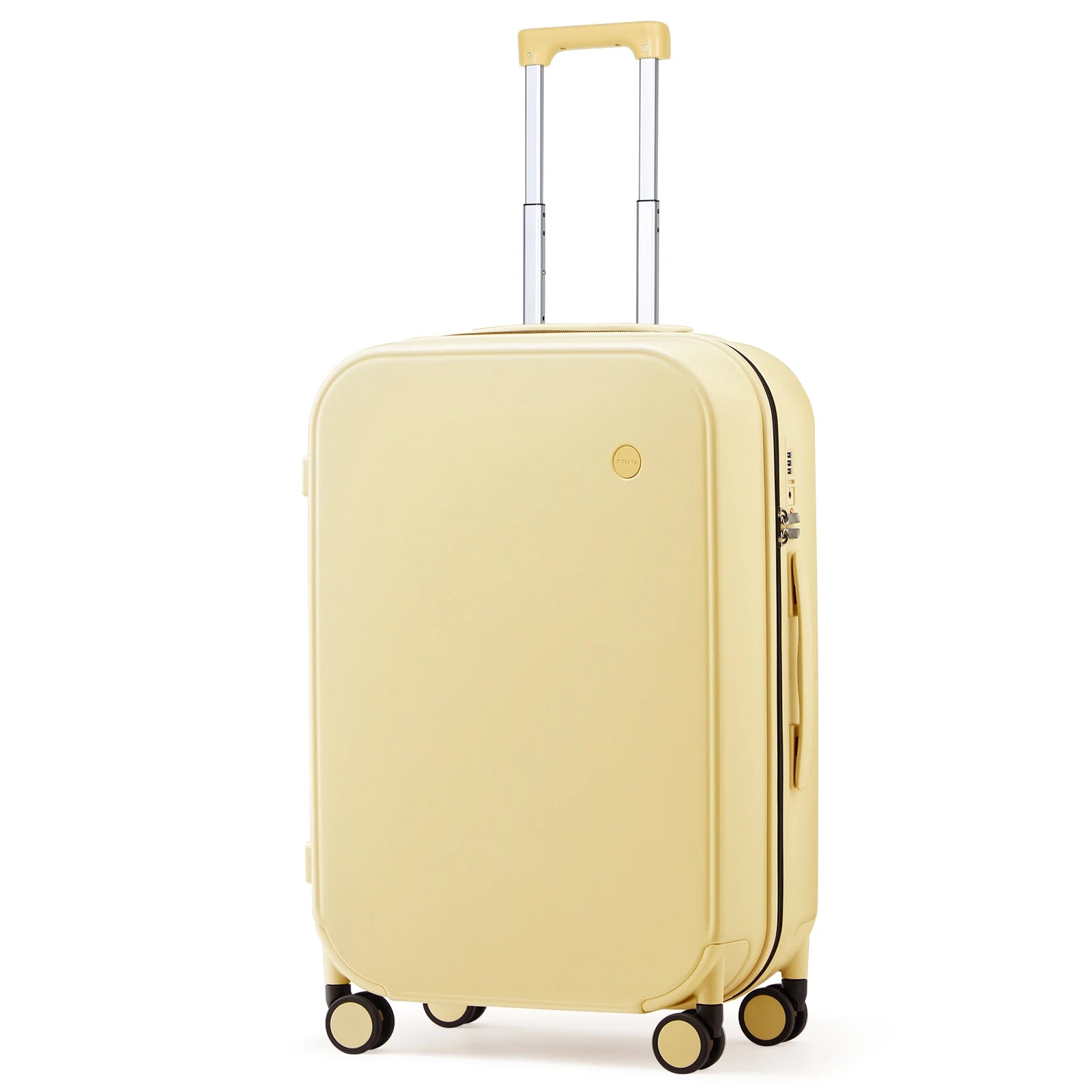 Maleta de viaje Mixi con diseño patentado para hombre y mujer, con ruedas giratorias, tamaño de cabina (18", 20" y 24", para facturar), 100% policarbonato.