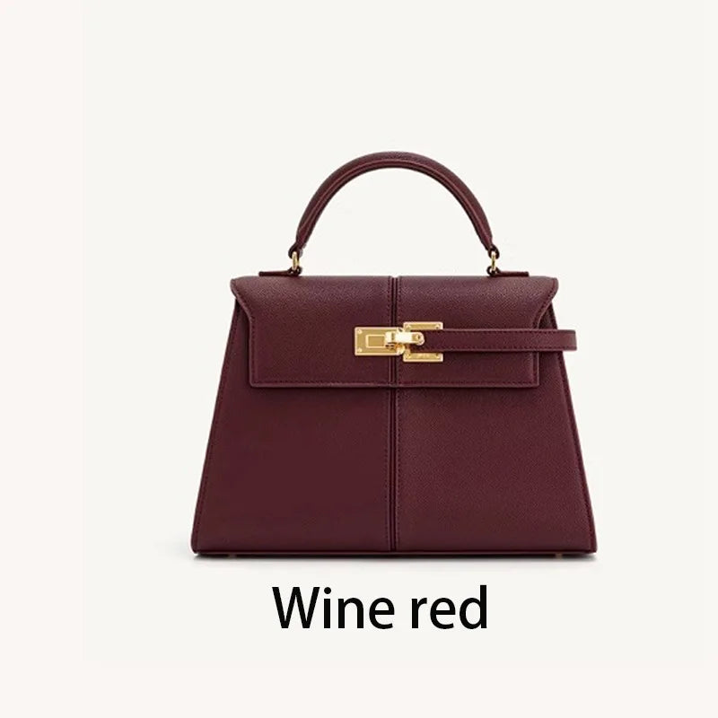 Bolso trapezoidal JW PEI, nuevo estilo, piel auténtica, bolso de mujer, alta gama, versátil, bandolera, a la moda, estilo exclusivo.