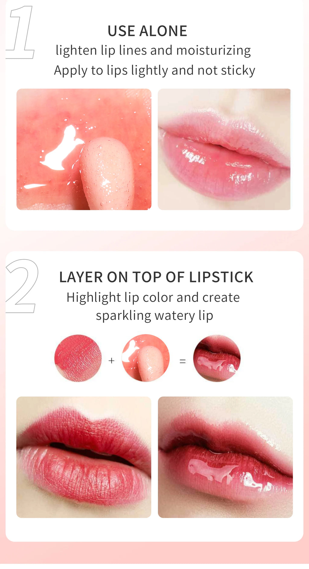 Aceite labial hidratante Crystal Jelly, brillo labial voluminizador, maquillaje, labios voluminosos y sexys, aceite labial con color y efecto voluminizador.