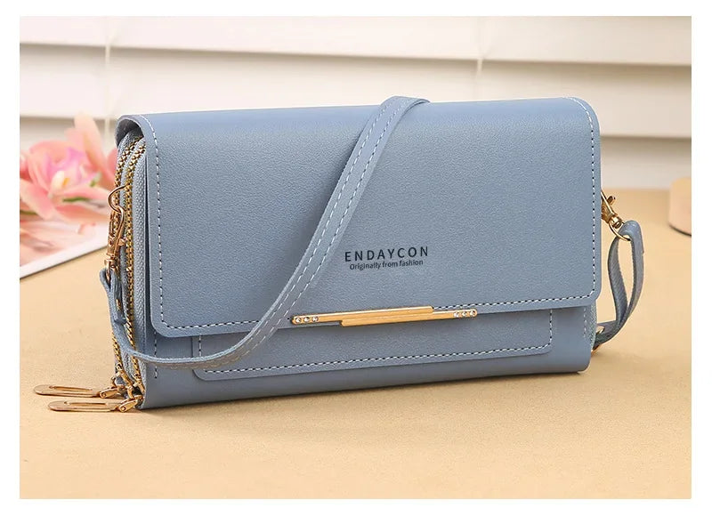 Cartera de mujer de tamaño mediano – Bolso de hombro convertible con bolsillo para monedas, diseño multifuncional