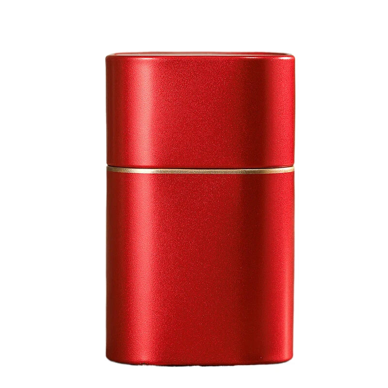 Caja metálica de acero inoxidable para té, mini recipiente portátil de viaje, tarro para azúcar, café, organizador, caja sellada para té, almacenamiento de cocina.