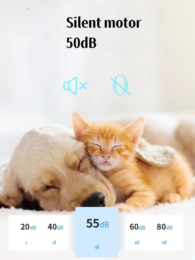 Kit de aseo para mascotas 4 en 1 Kit profesional de cortapelos para mascotas Recortadora eléctrica para el cuidado de perros Bajo nivel de ruido Recargable Empujador de uñas