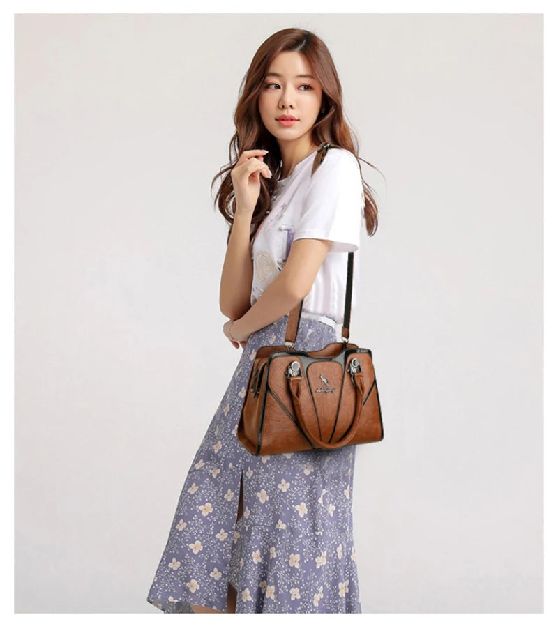 Bolsos de lujo para mujer, bolsos de diseñador, bolsos cruzados de cuero para mujer, bolsos de hombro para mujer, bolsos de mano para mujer Sac a Main 2024 Sac