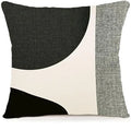 Funda de almohada negra con estampado geométrico para decoración del hogar, adecuada para sofá de oficina, sala de estar, jardín o coche.