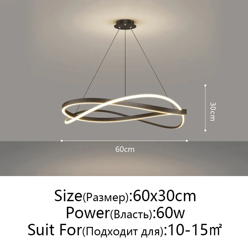 Lámparas colgantes minimalistas de lujo para sala de estar, estilo posmoderno, sencillas, para restaurante, lámparas de techo para dormitorio, decoración del hogar.