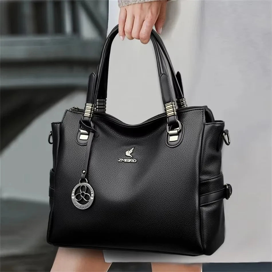Bolso de mano de lujo con estampado de moda, gran capacidad, piel suave, bolso bandolera para mujer, bolso de hombro/bandolera, bolso de mano de diseño para mujer, bolso de mano informal.