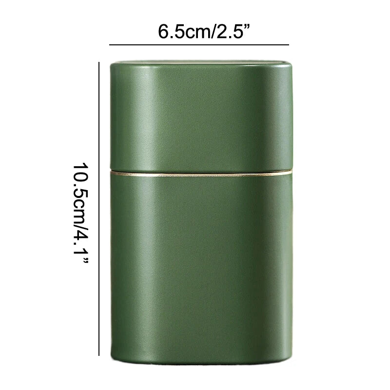 Caja metálica de acero inoxidable para té, mini recipiente portátil de viaje, tarro para azúcar, café, organizador, caja sellada para té, almacenamiento de cocina.