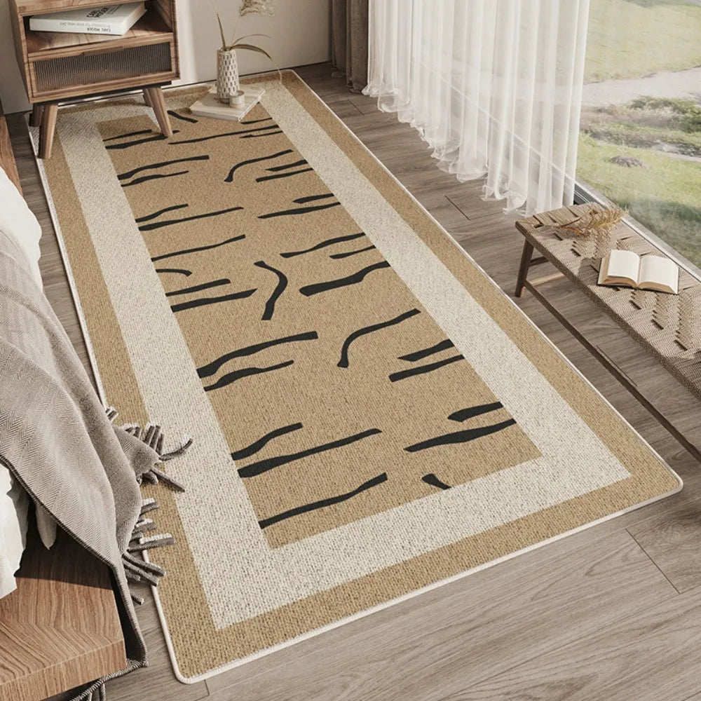 Alfombra sencilla VIKAMA para dormitorio, sala de estar, balcón o balcón, antideslizante. Decoración para el hogar.