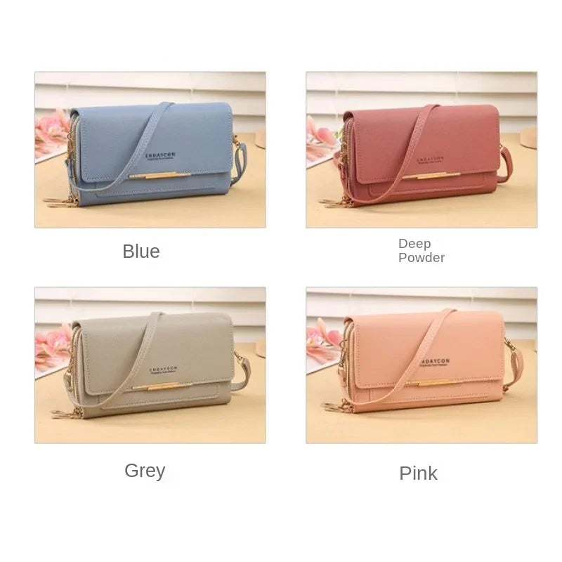 Cartera de mujer de tamaño mediano – Bolso de hombro convertible con bolsillo para monedas, diseño multifuncional