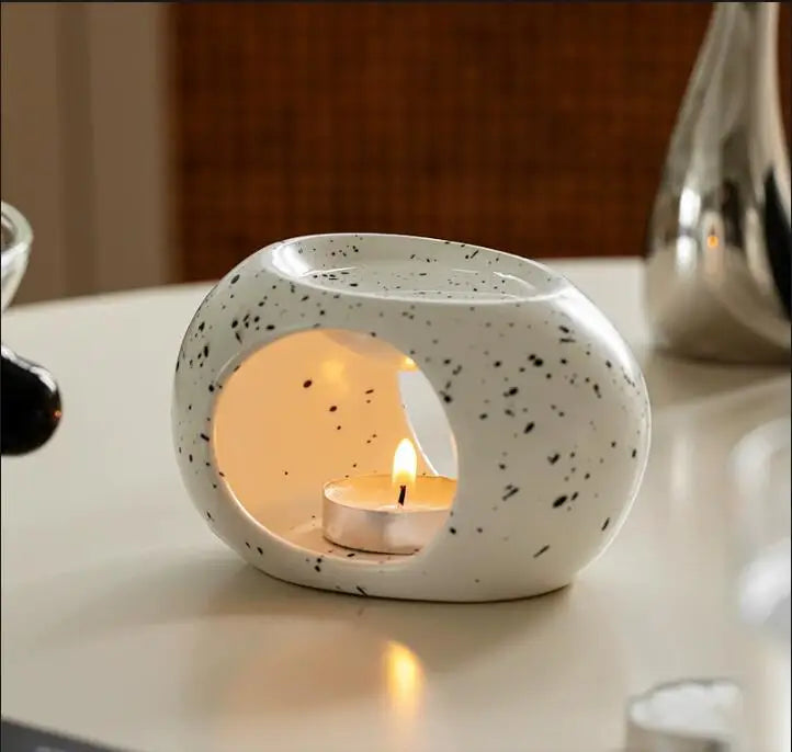 Quemador de aceite esencial tipo difusor de varillas para velas, hogar, spa, salón, difusor de incienso líquido para aromaterapia.