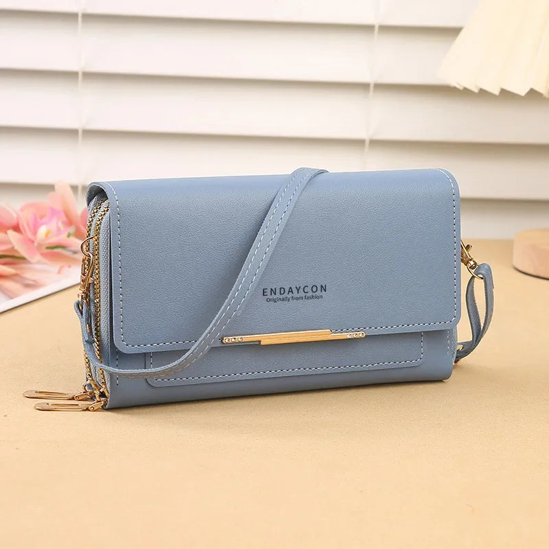 Cartera de mujer de tamaño mediano – Bolso de hombro convertible con bolsillo para monedas, diseño multifuncional