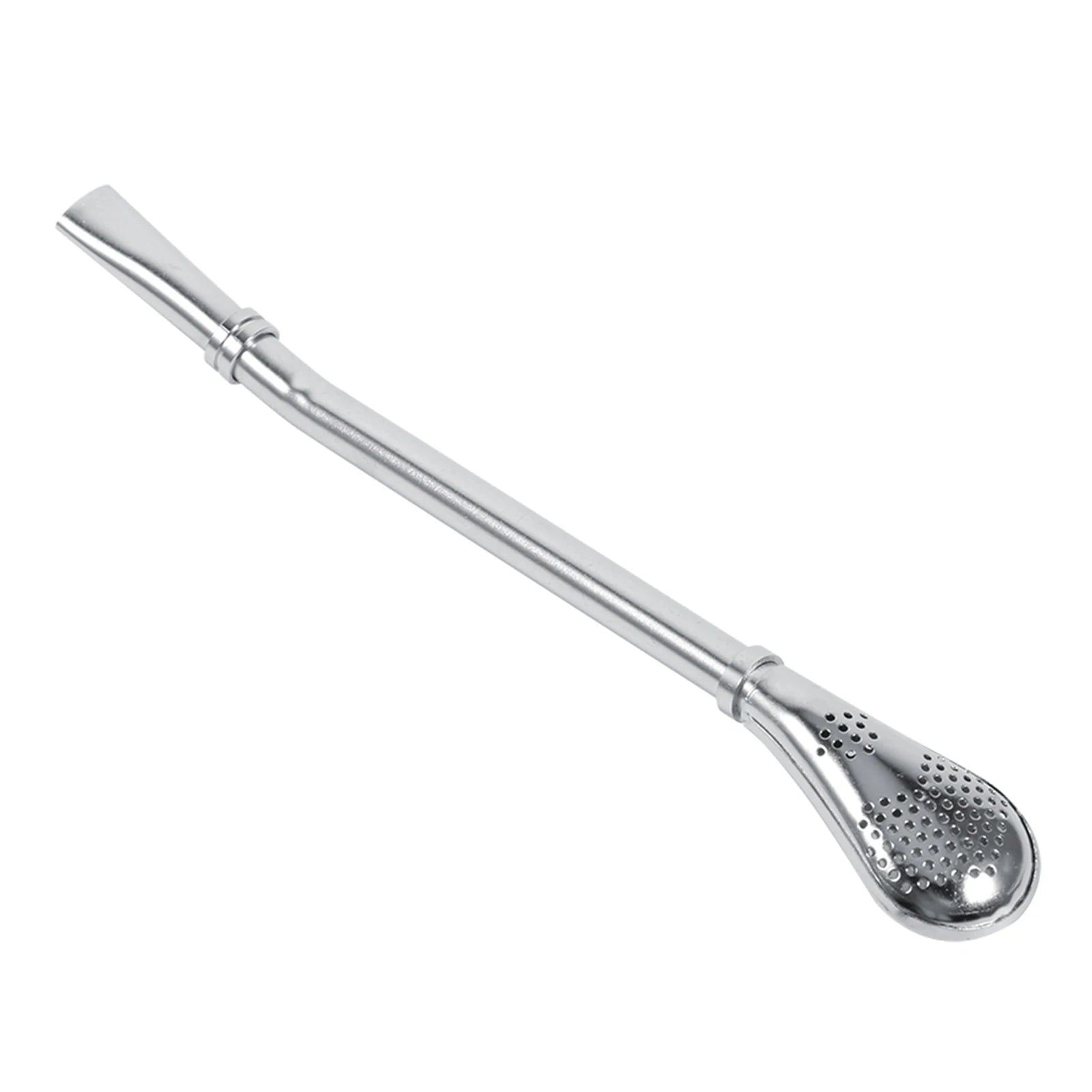 Bombilla de acero inoxidable confiable para yerba mate, pajita para beber y cuchara filtrante.