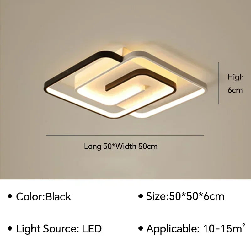 Lámparas de techo minimalistas nórdicas LED modernas tipo candelabro para decoración del hogar, ideales para cocina, sala de estar, comedor, dormitorio y recibidor.
