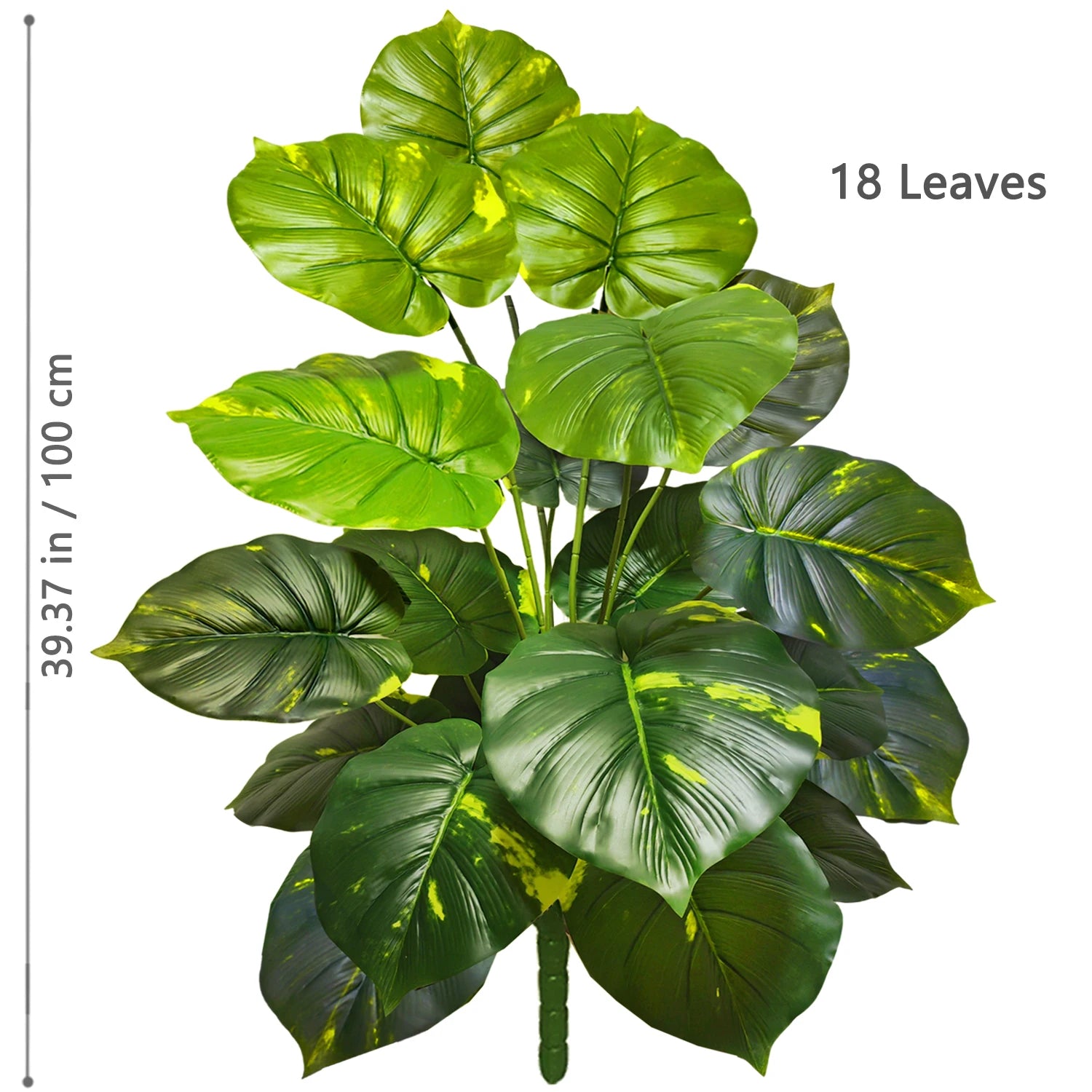Planta Monstera artificial de 52-104 cm (40,94 pulgadas), palmera falsa de plástico con hojas verdes, ideal para la decoración del hogar, jardín, habitación u oficina.