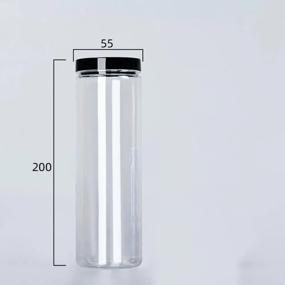 Lata transparente sellada con tapa, a prueba de olores de alimentos, envase de almacenamiento, botella para granos de café, condimentos, accesorios de cocina