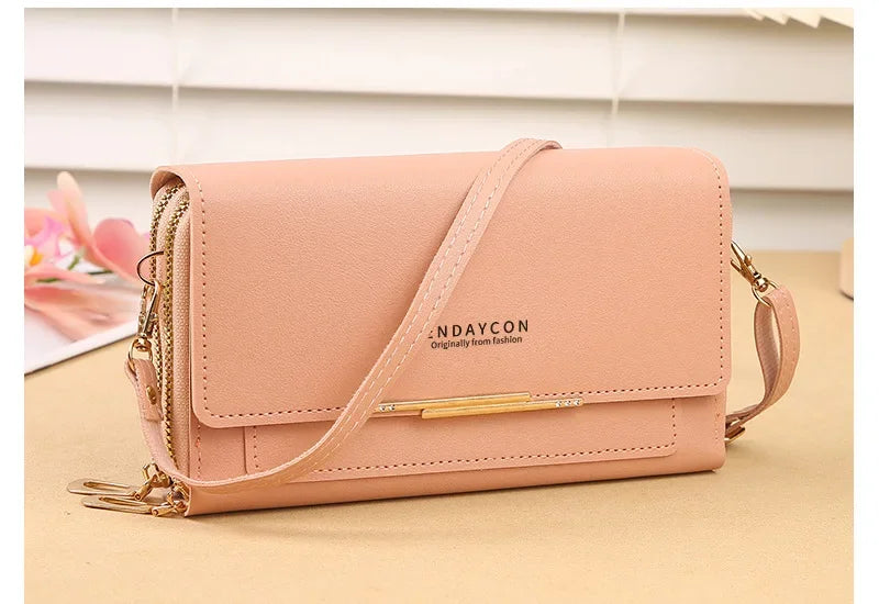 Cartera de mujer de tamaño mediano – Bolso de hombro convertible con bolsillo para monedas, diseño multifuncional