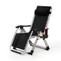 Tumbona plegable para jardín con portavasos y reposacabezas. Silla reclinable plegable para patio con soporte de 150 kg.