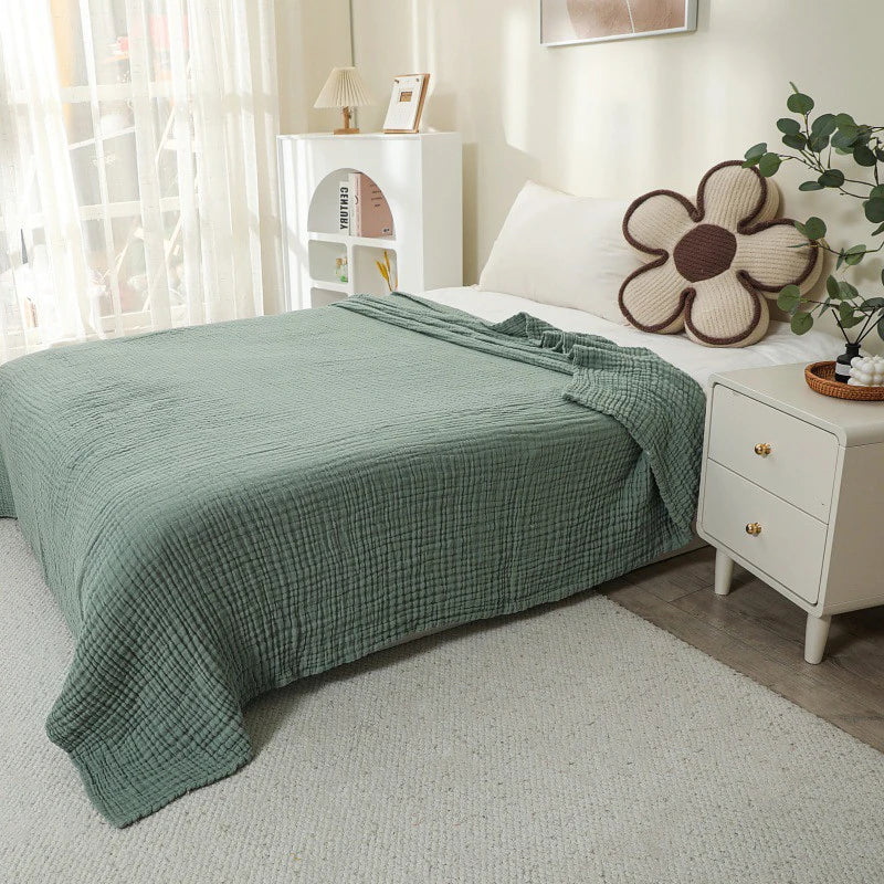 Manta Battilo 100% algodón muselina para sofá, 6 capas, transpirable, ligera, estilo bohemio, ideal para sofá cama, mantas grandes de verano.