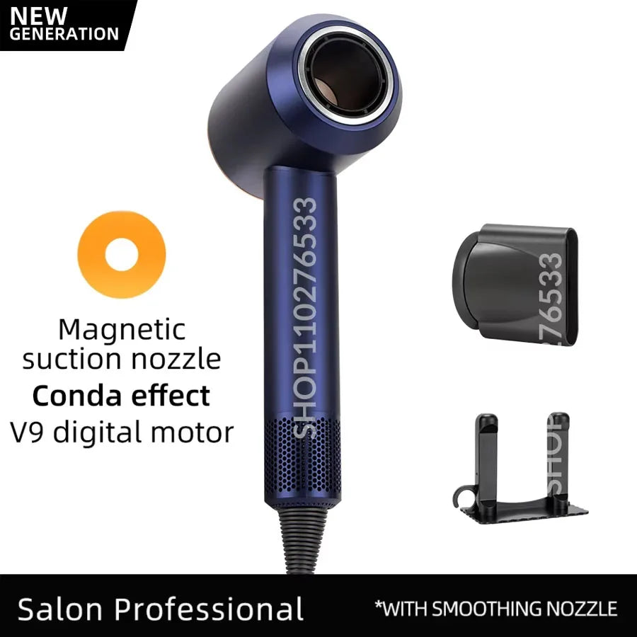 Secador de pelo iónico 5 en 1 con difusor. Aparatos profesionales para el cuidado del cabello. Secador de pelo sin aspas para peluquería femenina. Súper secador de pelo.