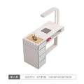Cream Dust Collector Manicure Table With Lamp French Beauty Storage Nail Table Minimalist Aesthetic Table Ongle Salon Furniture
