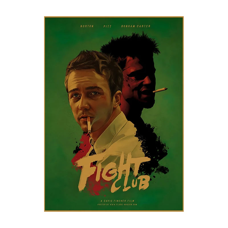 Pósteres de películas clásicas vintage, láminas decorativas retro para el hogar, arte de pared para sala de cine Leon, pintura nostálgica sobre lienzo