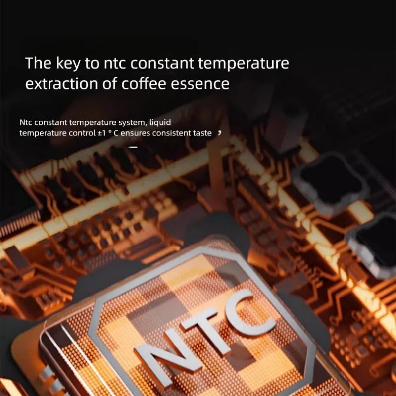 Cafetera semiautomática italiana para espresso, ideal para el hogar y la oficina. Cafetera con espumador de leche.