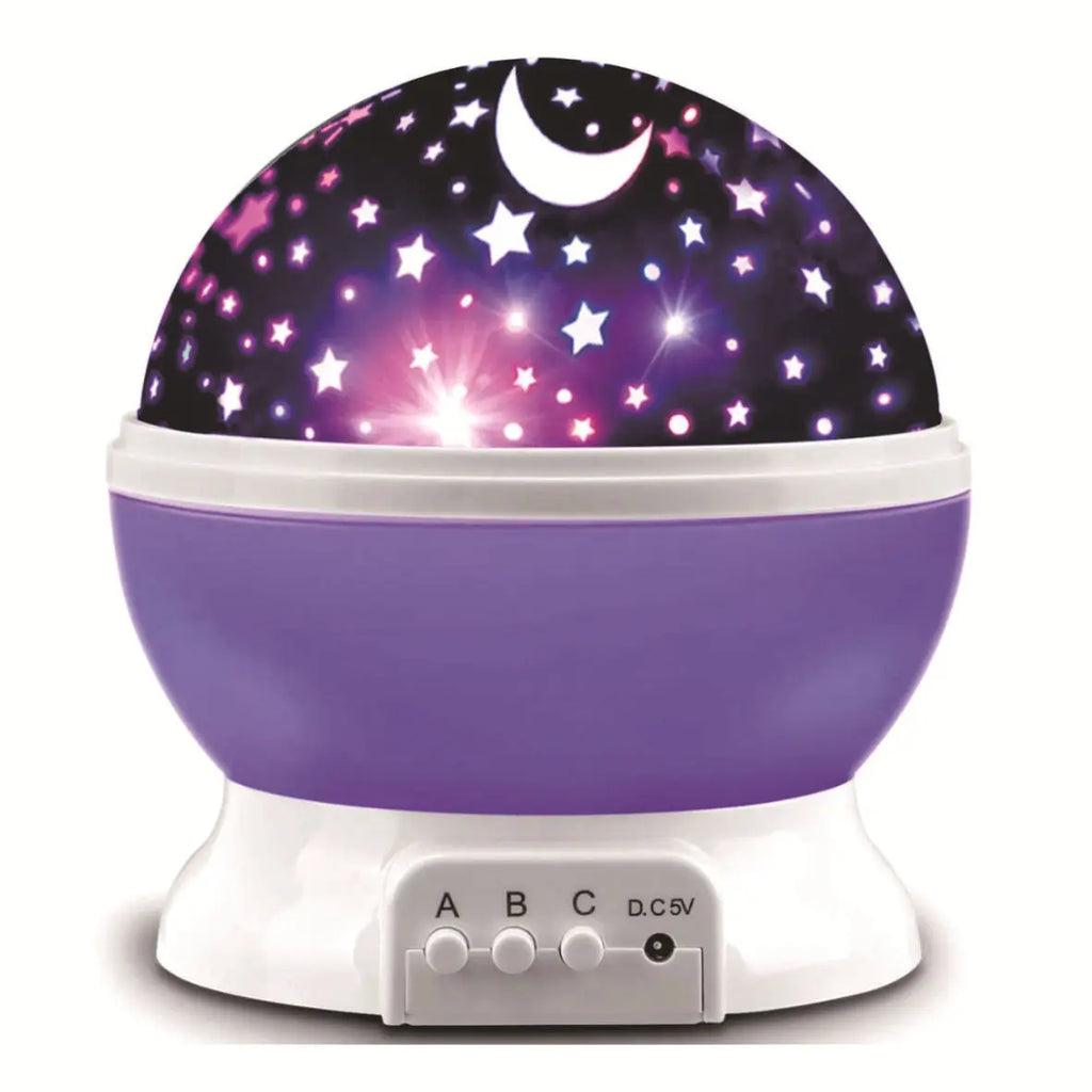 LED Starry Night Light Auto Rotating Pattern 500mAH Lithium Battery Starry Night Projection Light for Bedroom Decoration