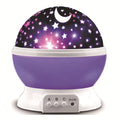 LED Starry Night Light Auto Rotating Pattern 500mAH Lithium Battery Starry Night Projection Light for Bedroom Decoration