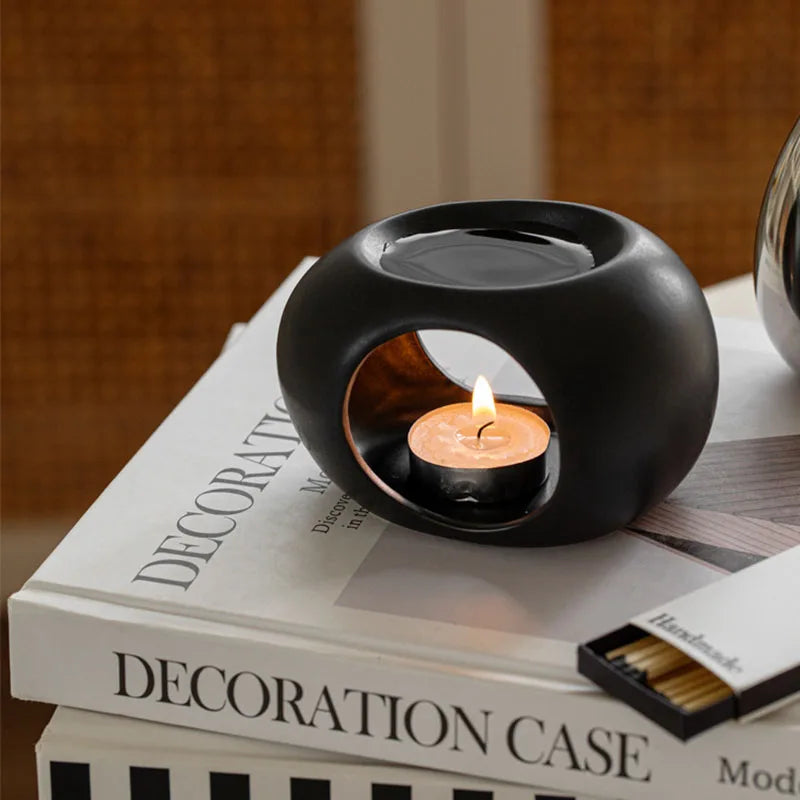 Quemador de aceite esencial tipo difusor de varillas para velas, hogar, spa, salón, difusor de incienso líquido para aromaterapia.