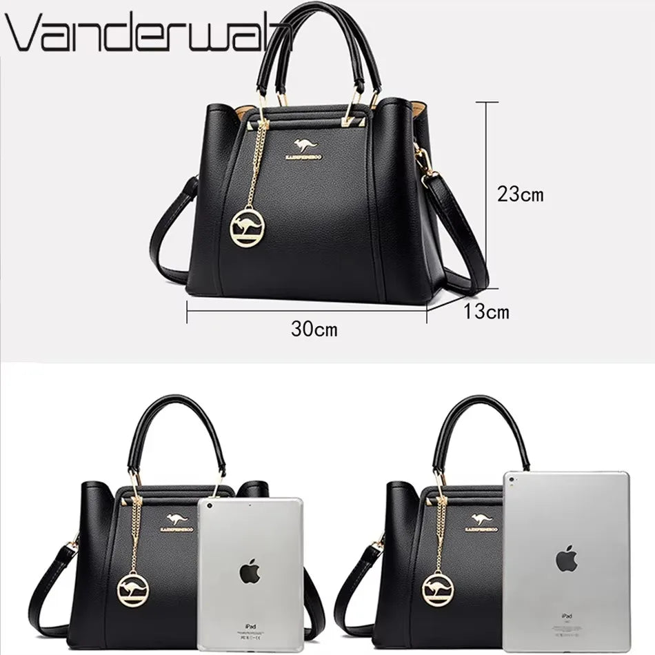 Bolso de mano de lujo con estampado de moda, gran capacidad, piel suave, bolso bandolera para mujer, bolso de hombro/bandolera, bolso de mano de diseño para mujer, bolso de mano informal.
