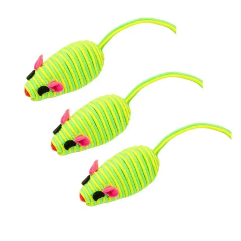 3 piezas de juguetes para gatos: ratón de juguete interactivo para masticar, atrapar y jugar. Suministros para mascotas.