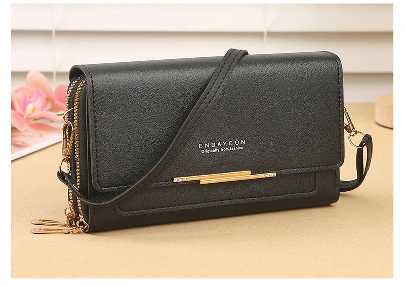 Cartera de mujer de tamaño mediano – Bolso de hombro convertible con bolsillo para monedas, diseño multifuncional