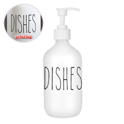 Dispensador de jabón líquido para platos de 500 ml, recargable, para baño, jabón de manos, champú, gel de ducha, líquido, subbotellado, accesorios de cocina.