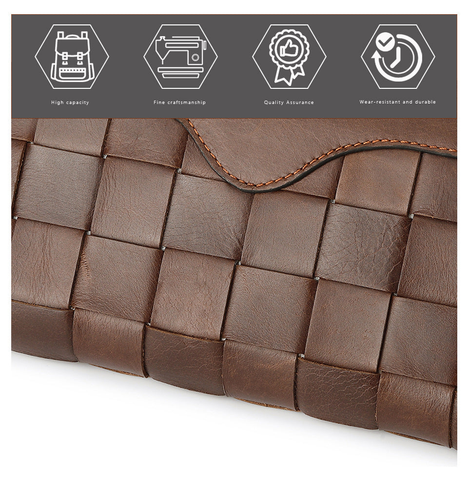 Nueva cartera larga de moda para mujer, cartera de piel de vaca para mujer, bolso de mujer a cuadros, bolso de mano casual para mujer