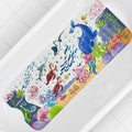 Alfombrilla de baño para bebé, antideslizante, para bañera, para niños pequeños, 40x10 cm, extralarga, con diseño de dibujos animados, con ventosas.