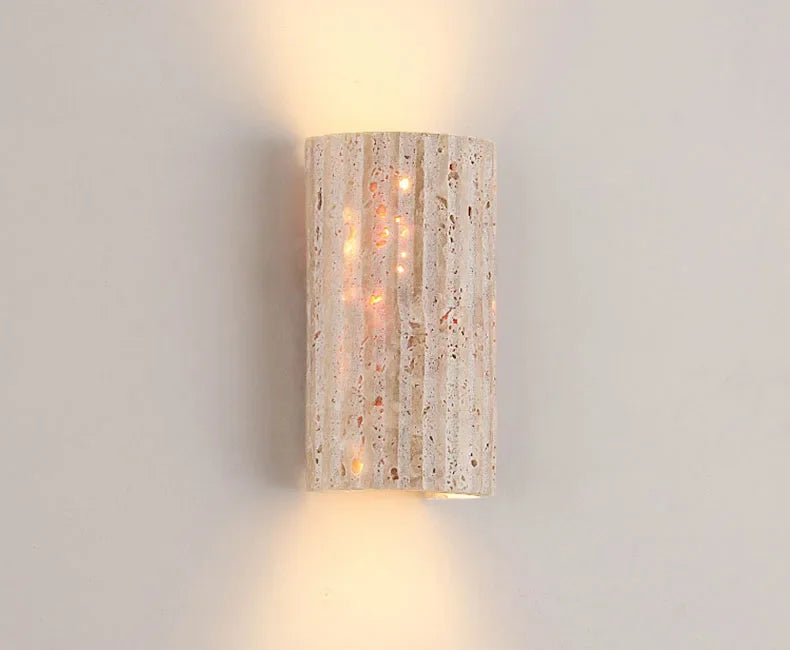 Lámpara de pared de piedra natural Wabi Sabi para sala de estar, dormitorio, escaleras, pasillo, decoración artística de interiores, aplique de pared para el hogar, apliques de mesilla de noche.