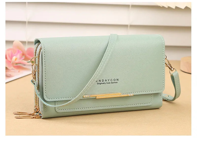 Cartera de mujer de tamaño mediano – Bolso de hombro convertible con bolsillo para monedas, diseño multifuncional