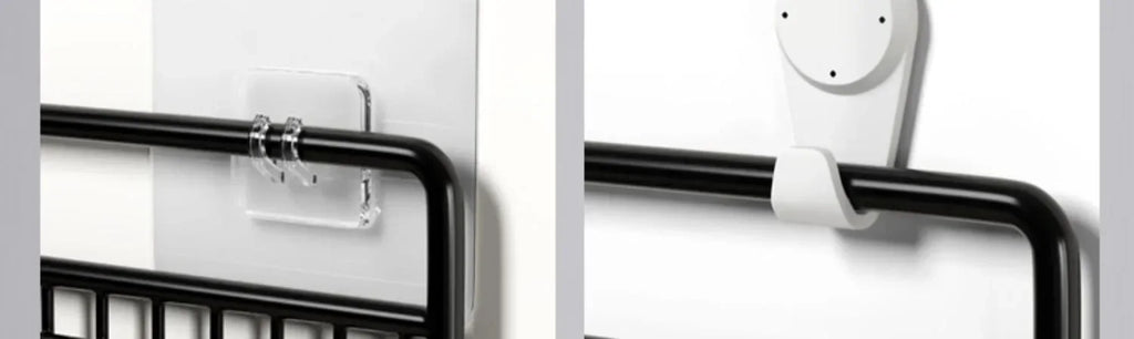 Organizador de baño multifuncional para artículos de aseo, estante de baño sin perforaciones, estante de almacenamiento de pared para baño y cocina.