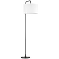 Lámpara de pie Homcom con casquillo E27, potencia máxima de 40 W, con pantalla de lino, 64 x 38 x 163,5 cm.