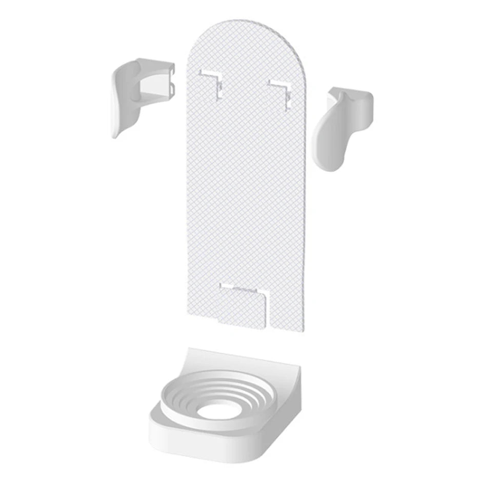 Soporte ajustable para cepillo de dientes, base para cepillo de dientes eléctrico, soporte de pared antideslizante de silicona, soporte para cuerpo de cepillo, adaptable al 99%.