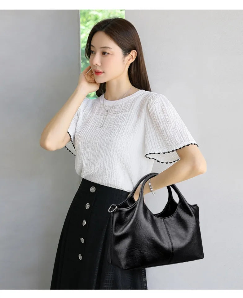 Bolso de mano para madre de mediana edad 2026, bolso bandolera pequeño para mujer, bolso de mano tipo mensajero, bolso de piel sintética suave, bolsos