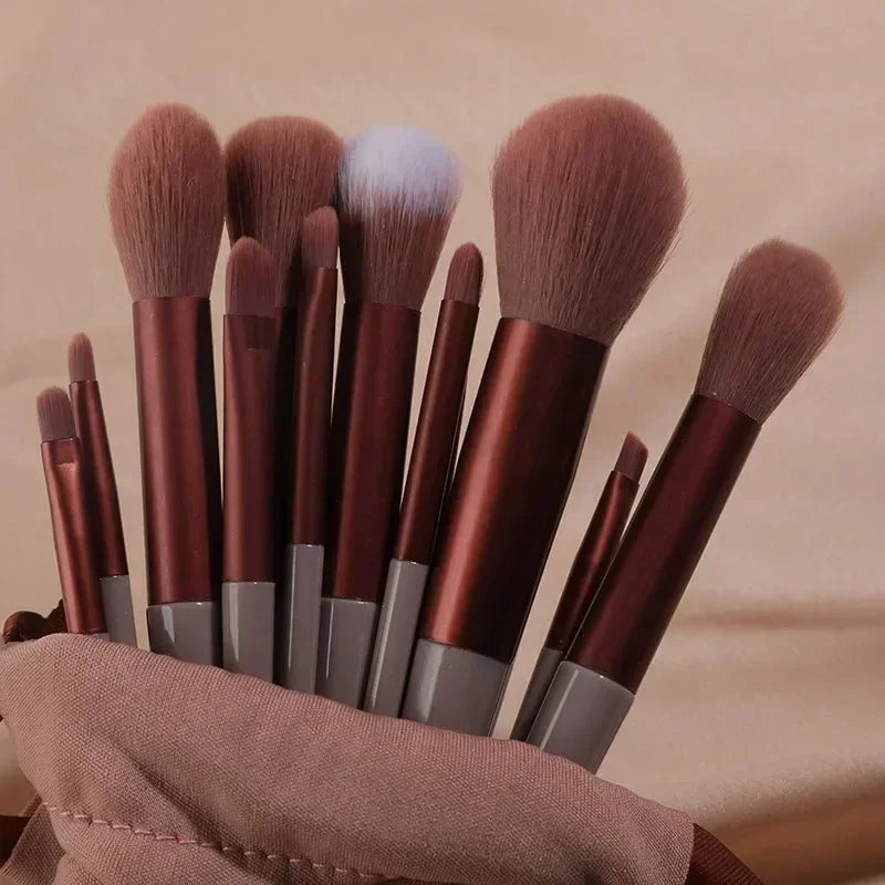 3/13/22 piezas Juego de herramientas de brochas de maquillaje profesionales Kits de herramientas de brochas de maquillaje para sombras de ojos, delineadores de ojos, brochas de cosméticos Maquiagem